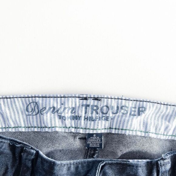 Tommy Hilfiger Women's Sailor Button Accent Four Pockets Denim Trouser Blue Sz 8 - Picture 3 of 7